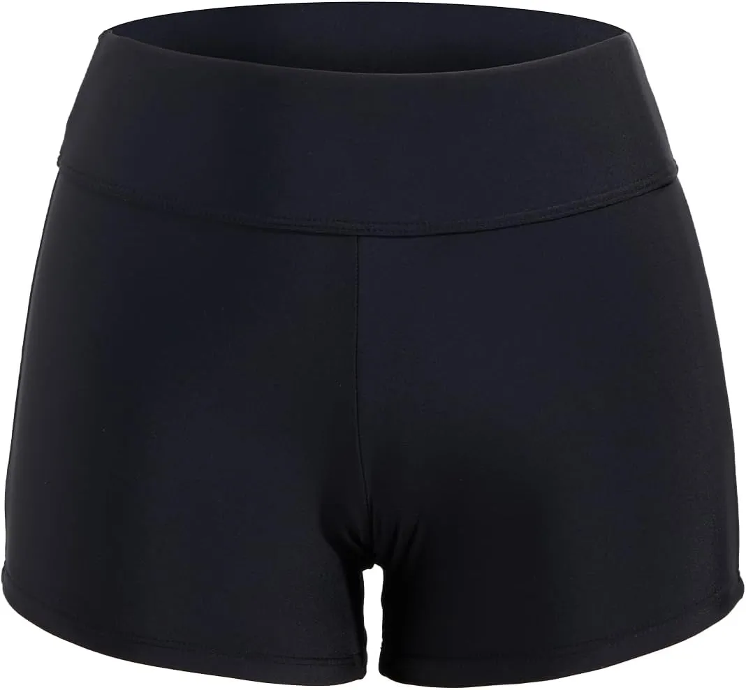 Zmart Women's 3" High Waisted Swim Shorts Full Coverage Swimsuit Bottoms Bathing Suit Boy Shorts